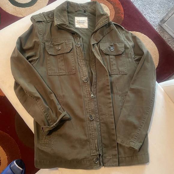 Old Navy Khaki Utility Jacket - Picture 1 of 3
